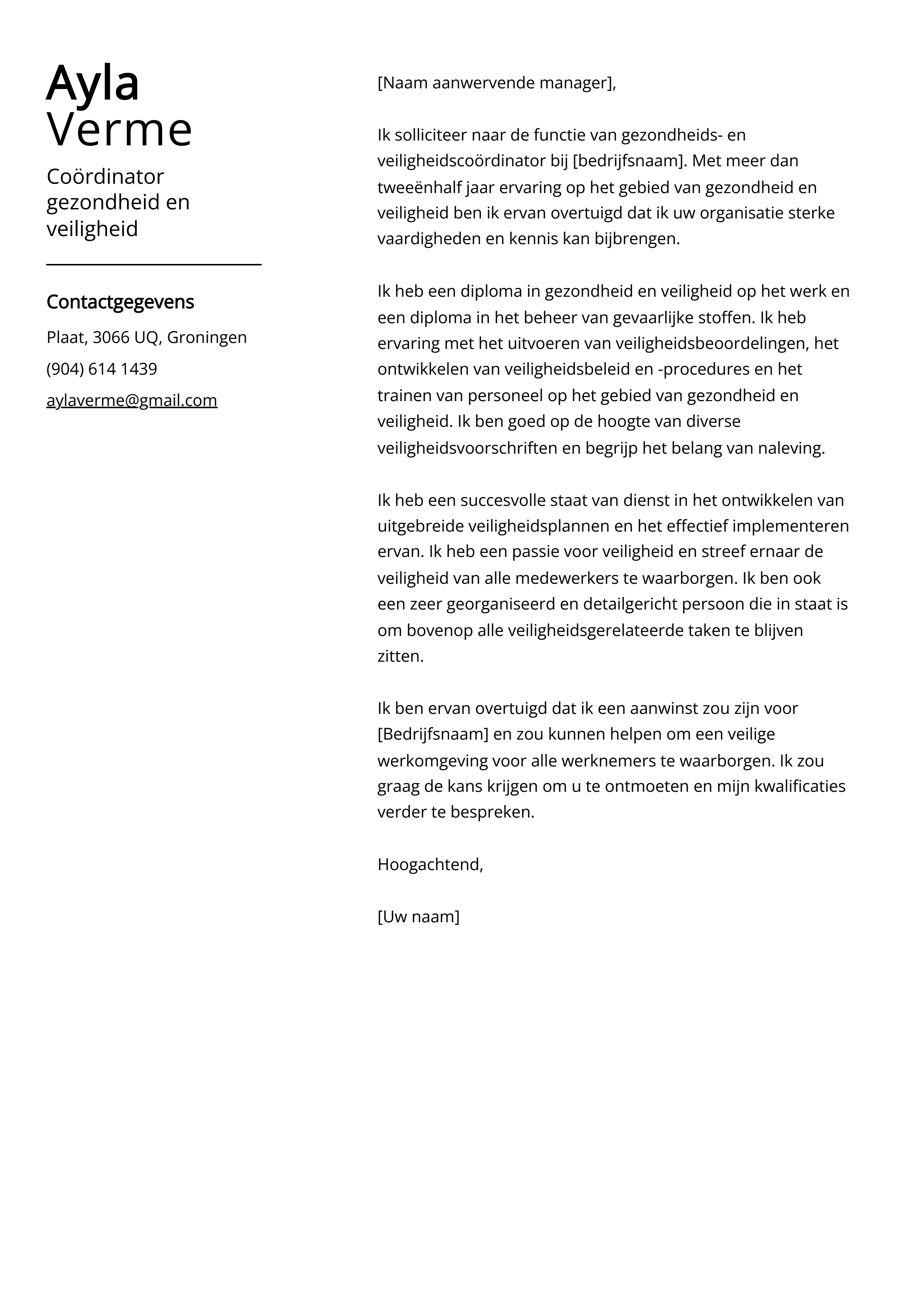 Sollicitatiebrief maken