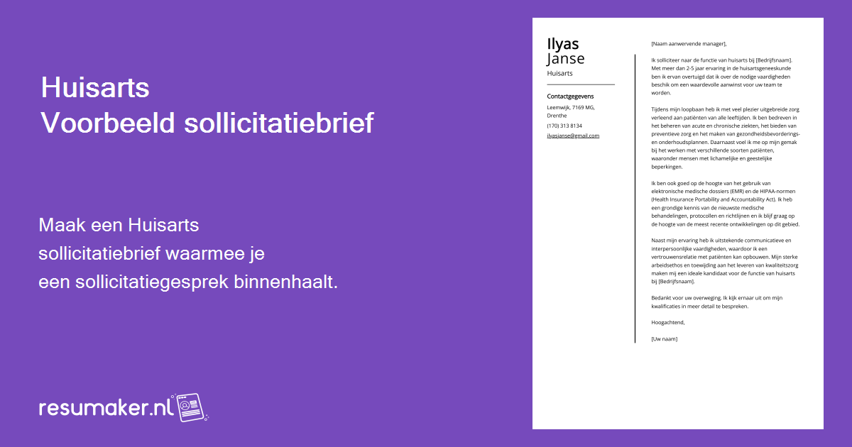 Informatie Van Uw Huisarts Brief